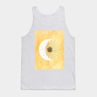 Mustard sun and moon Tank Top